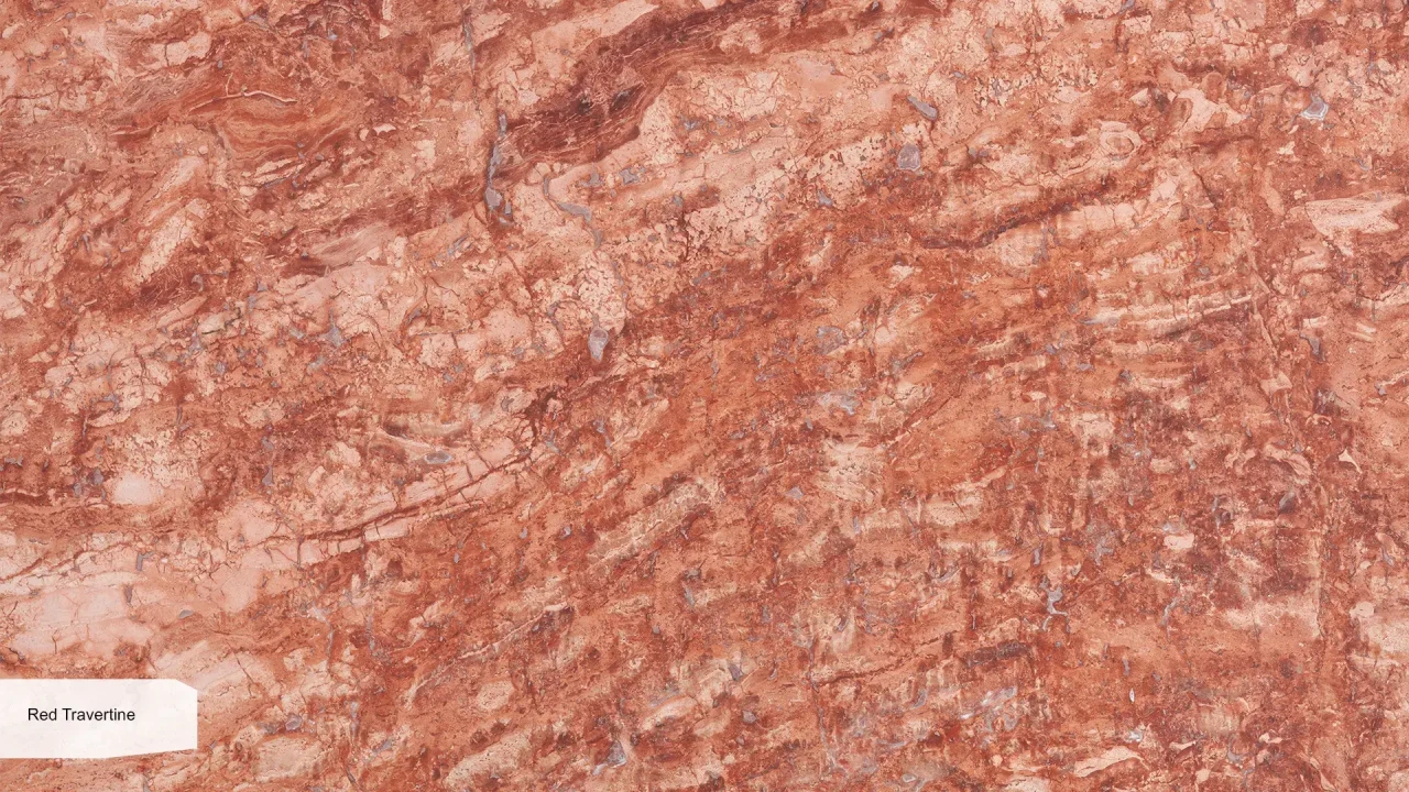 Scalla Naturale Red Travertine