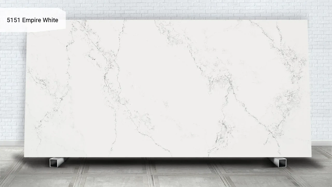 Caesarstone 5151 Empire White в интерьере