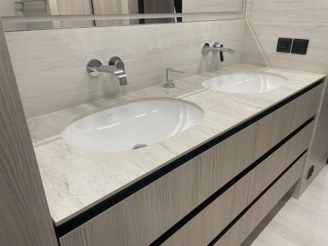 Ванна Keralini Travertino Stone Beige Structured