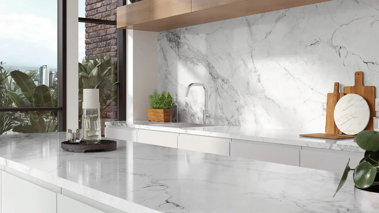 Avant Quartz 5710 Calacatta Normandie в інтер'єрі