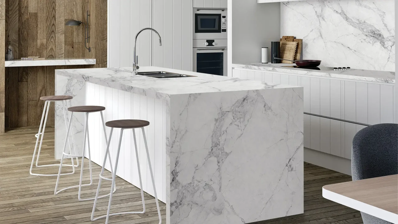 Avant Quartz 5710 Calacatta Normandie в інтер'єрі