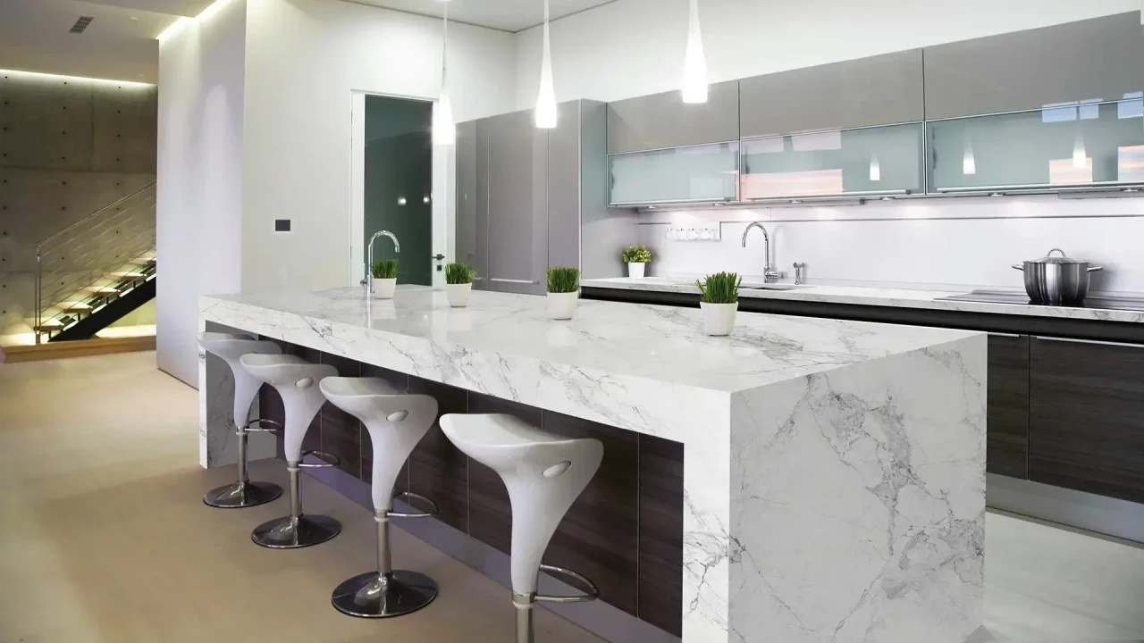 Avant Quartz 5710 Calacatta Normandie в інтер'єрі