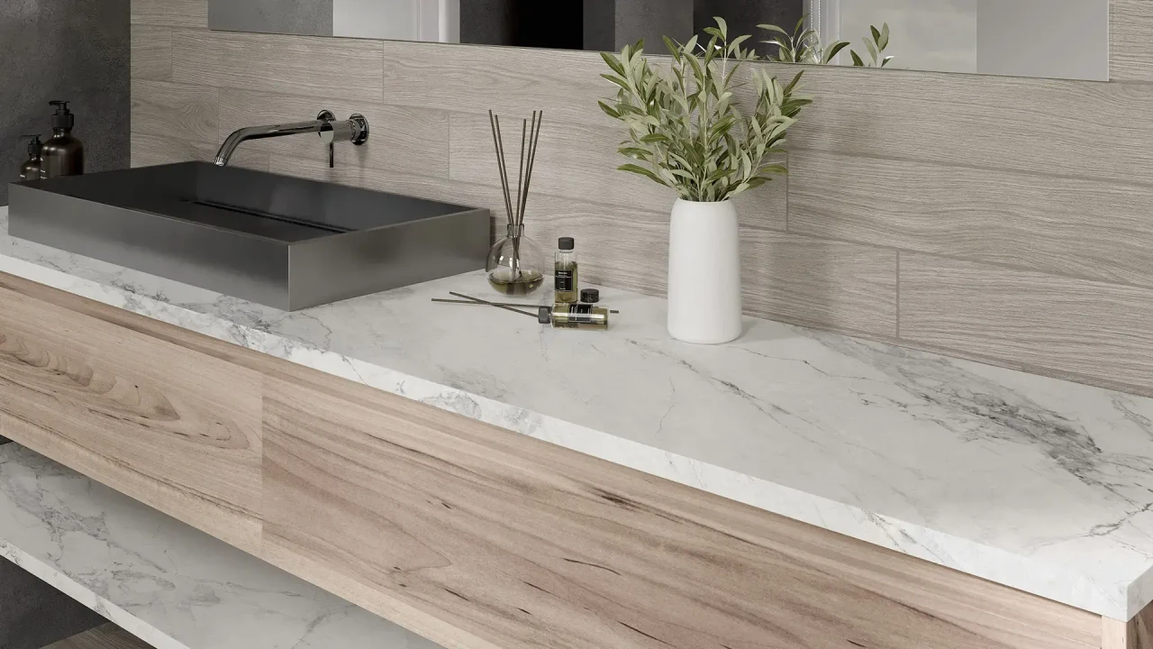 Avant Quartz 5710 Calacatta Normandie в інтер'єрі