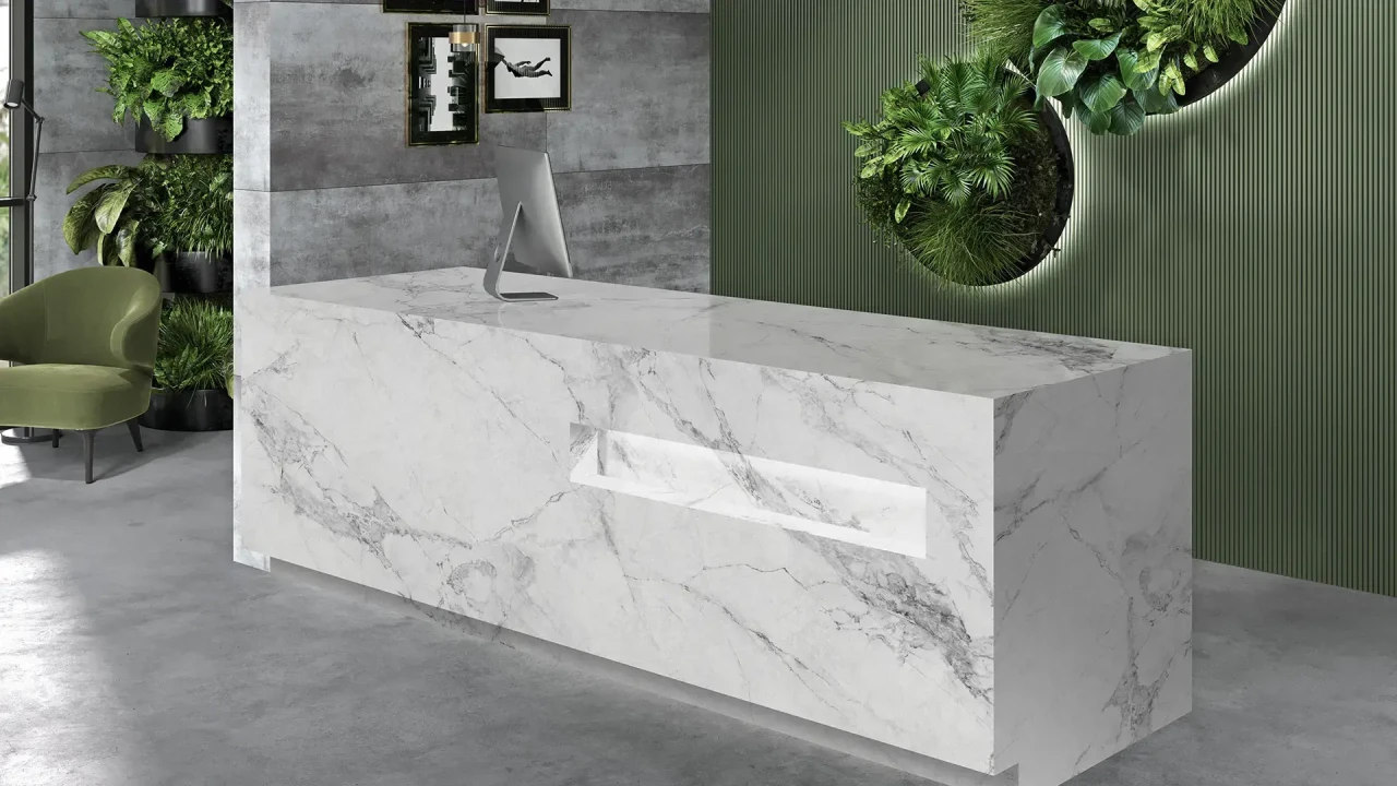 Avant Quartz 5710 Calacatta Normandie в інтер'єрі