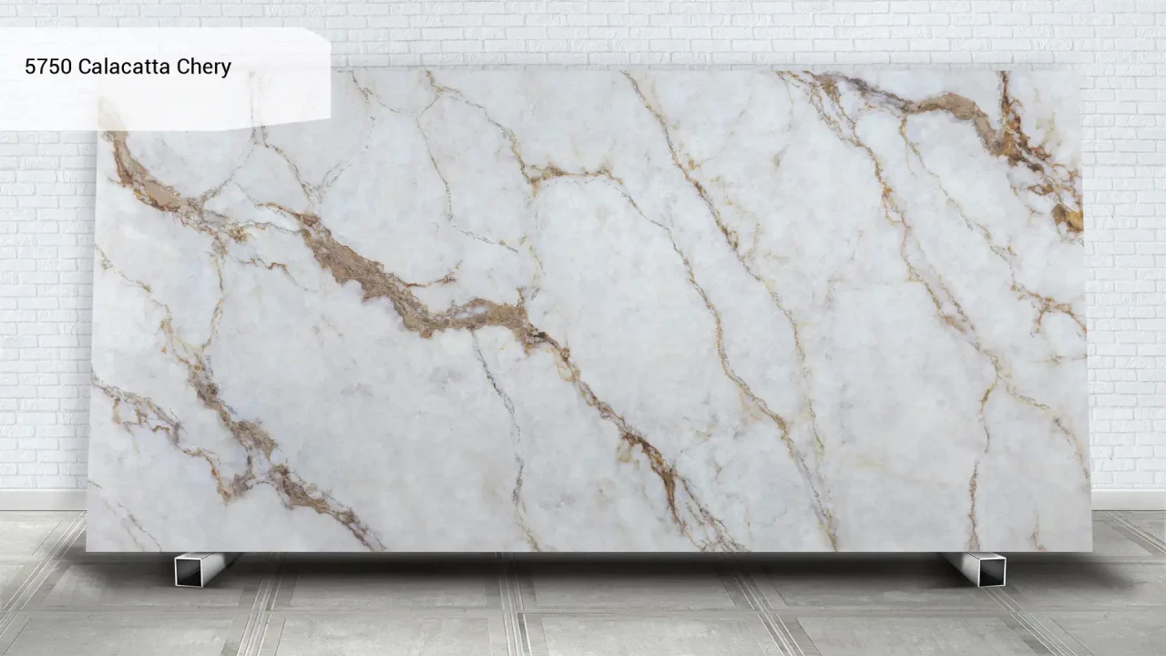 Avant Quartz 5750 Calacatta Chery в інтер'єрі