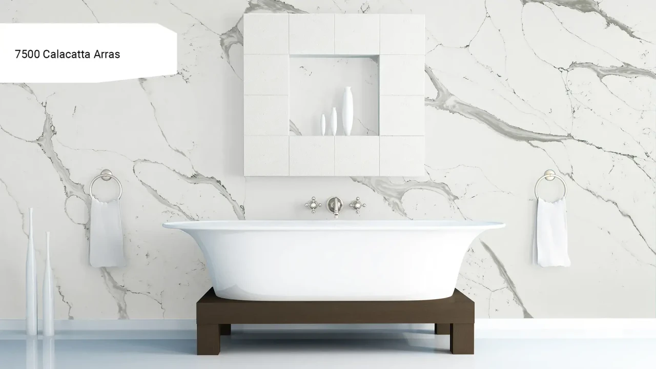Avant Quartz 7500 Calacatta Arras в інтер'єрі
