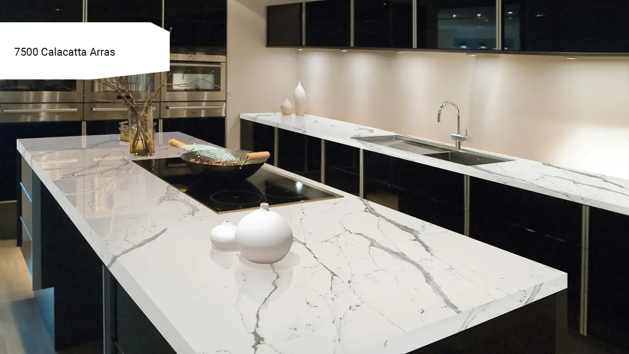 Avant Quartz 7500 Calacatta Arras в інтер'єрі