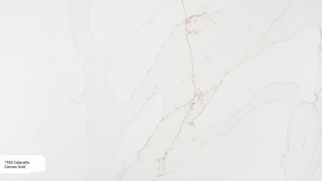 Avant Quartz 7550 Calacatta Cannes Gold