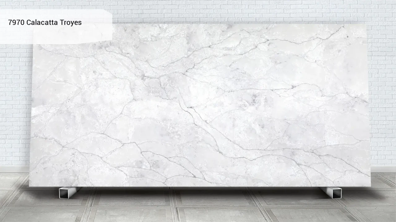 Avant Quartz 7970 Calacatta Troyes в інтер'єрі