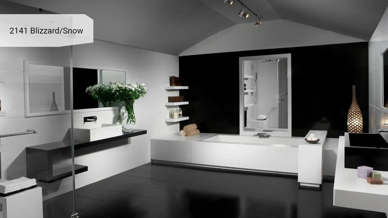 Caesarstone 2141 Snow в интерьере