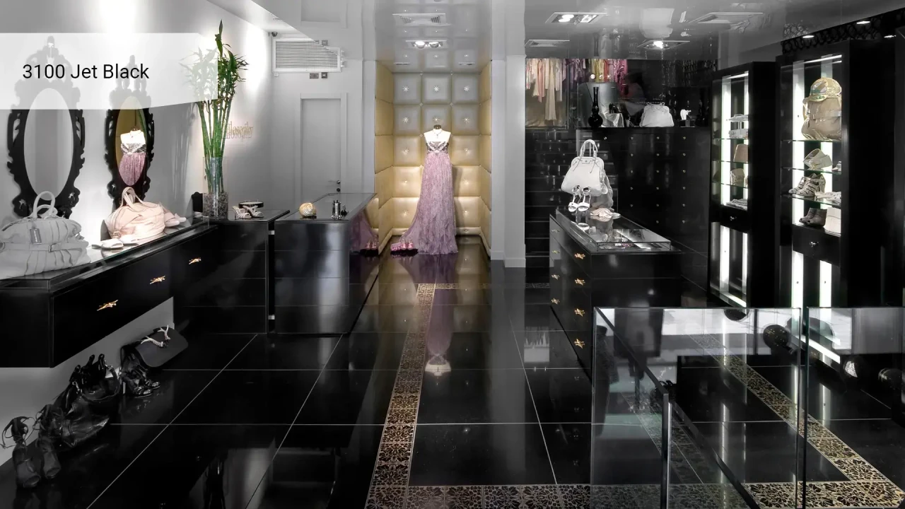 Caesarstone 3100 Jet Black в інтер'єрі