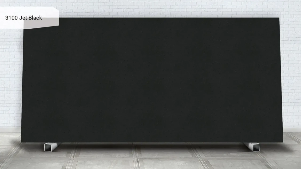 Caesarstone 3100 Jet Black в інтер'єрі
