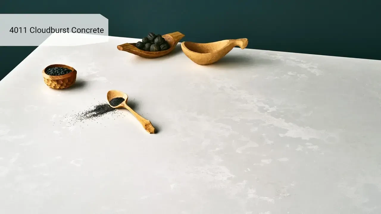 Caesarstone 4011 Cloudburst Concrete в інтер'єрі