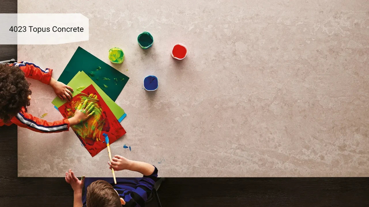 Caesarstone 4023 Topus Concrete в інтер'єрі