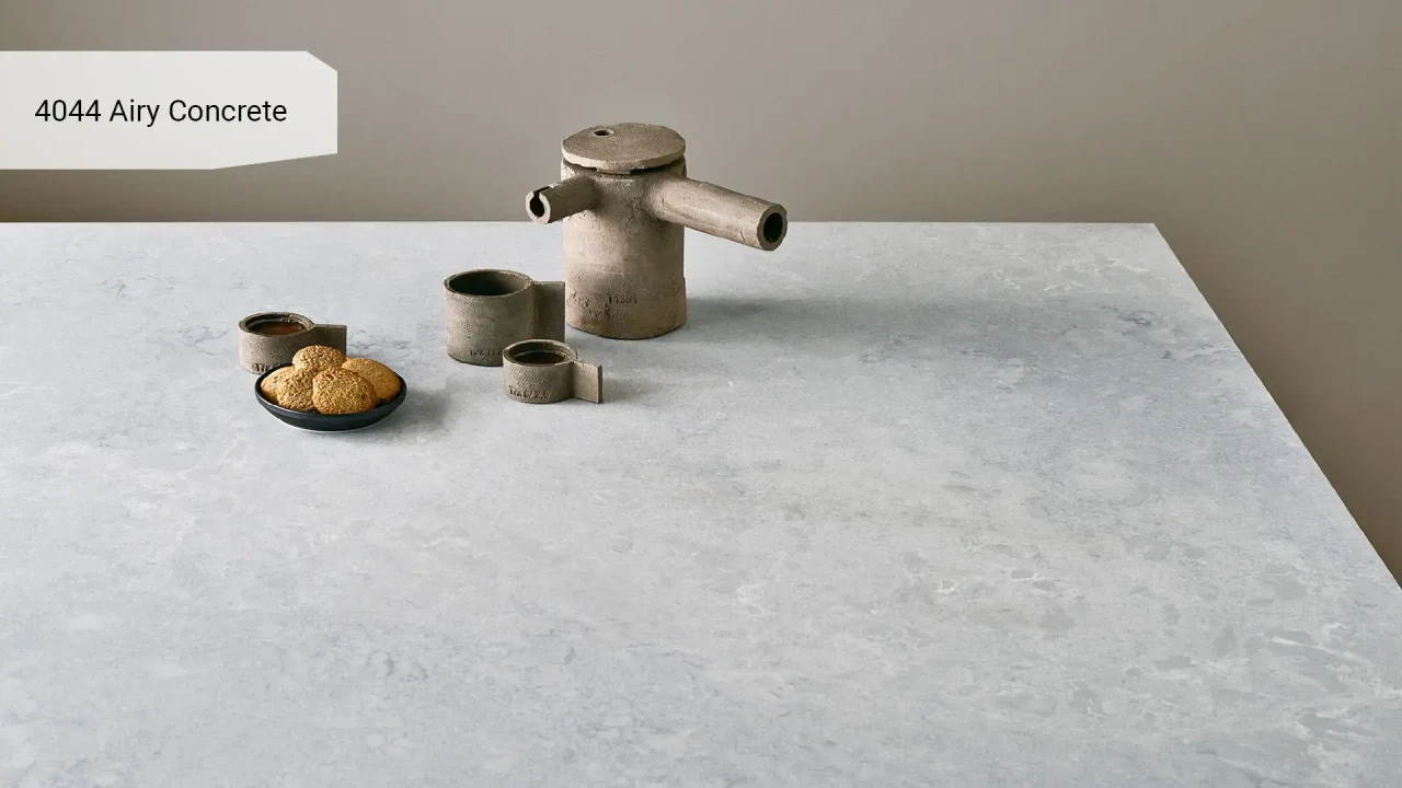 Caesarstone 4044 Airy Concrete в інтер'єрі