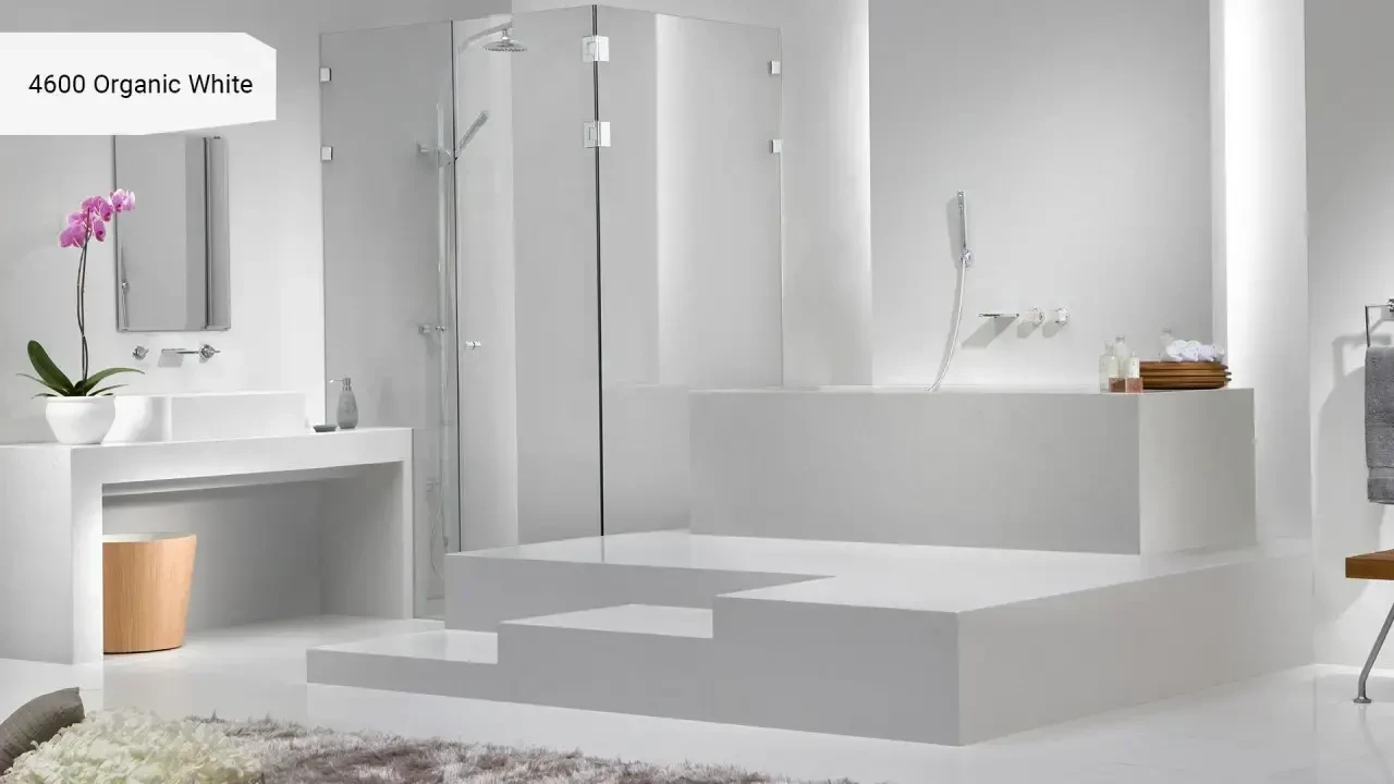 Caesarstone 4600 Organic White в інтер'єрі