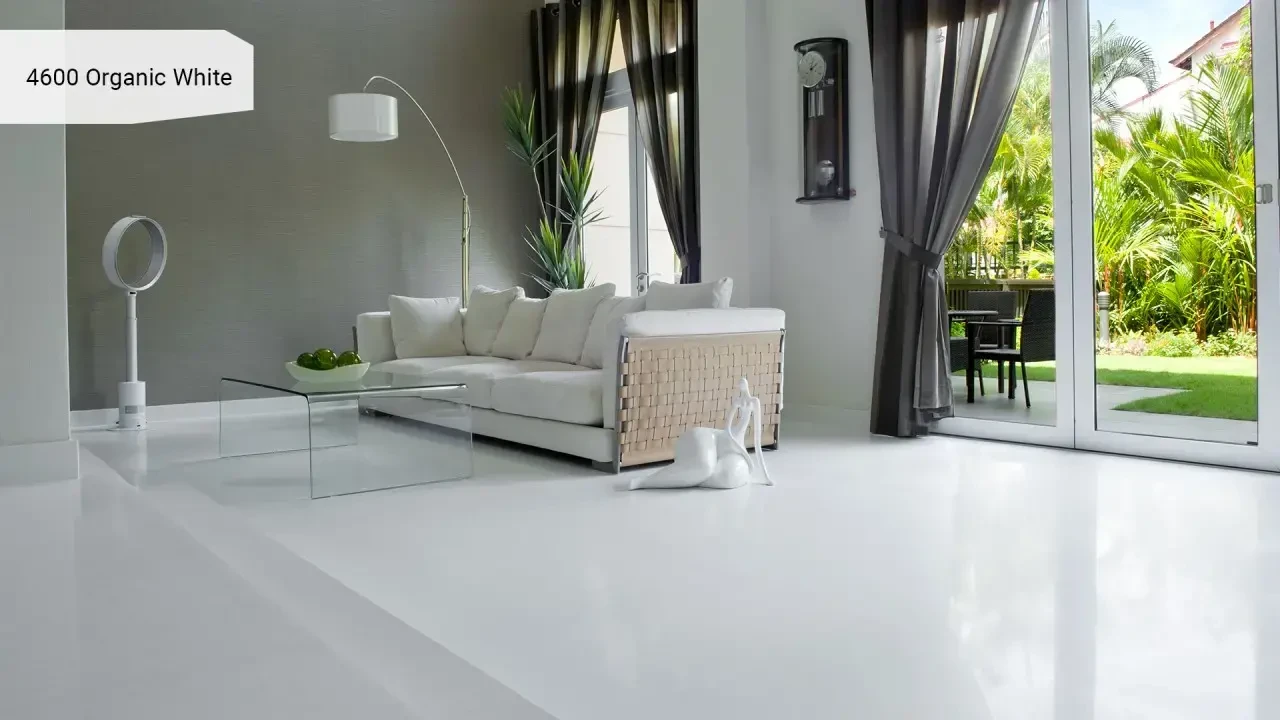 Caesarstone 4600 Organic White в інтер'єрі
