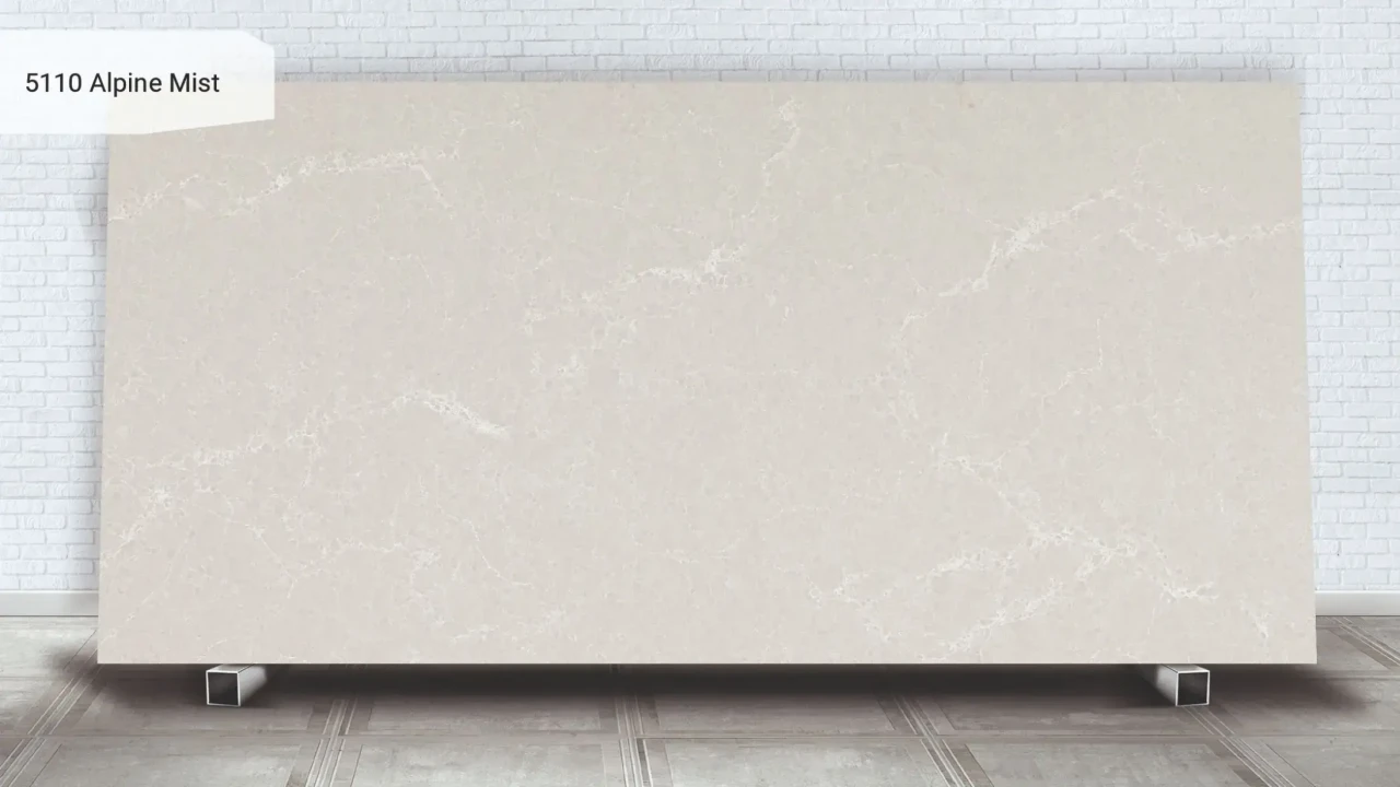 Caesarstone 5110 Alpine Mist в інтер'єрі