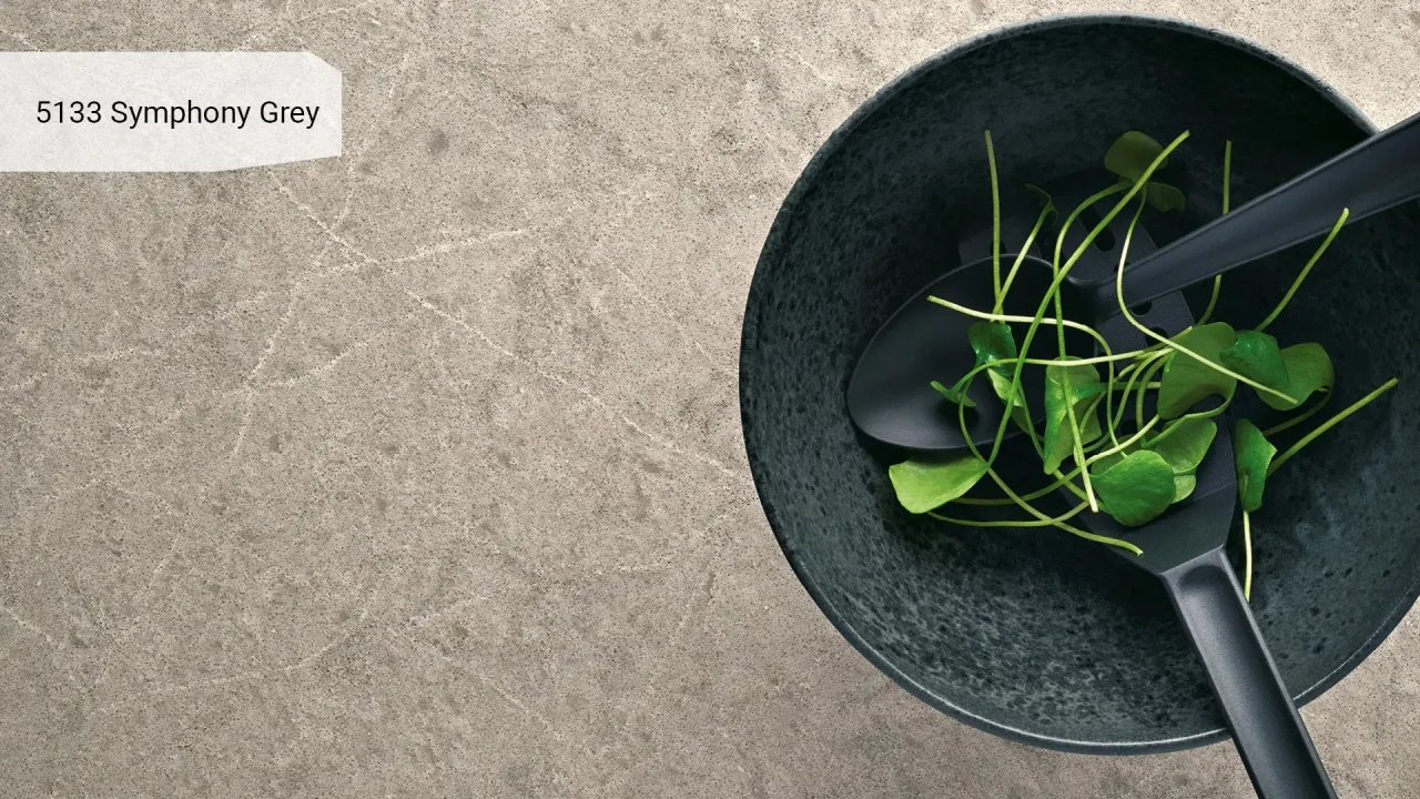 Caesarstone 5133 Symphony Grey в інтер'єрі