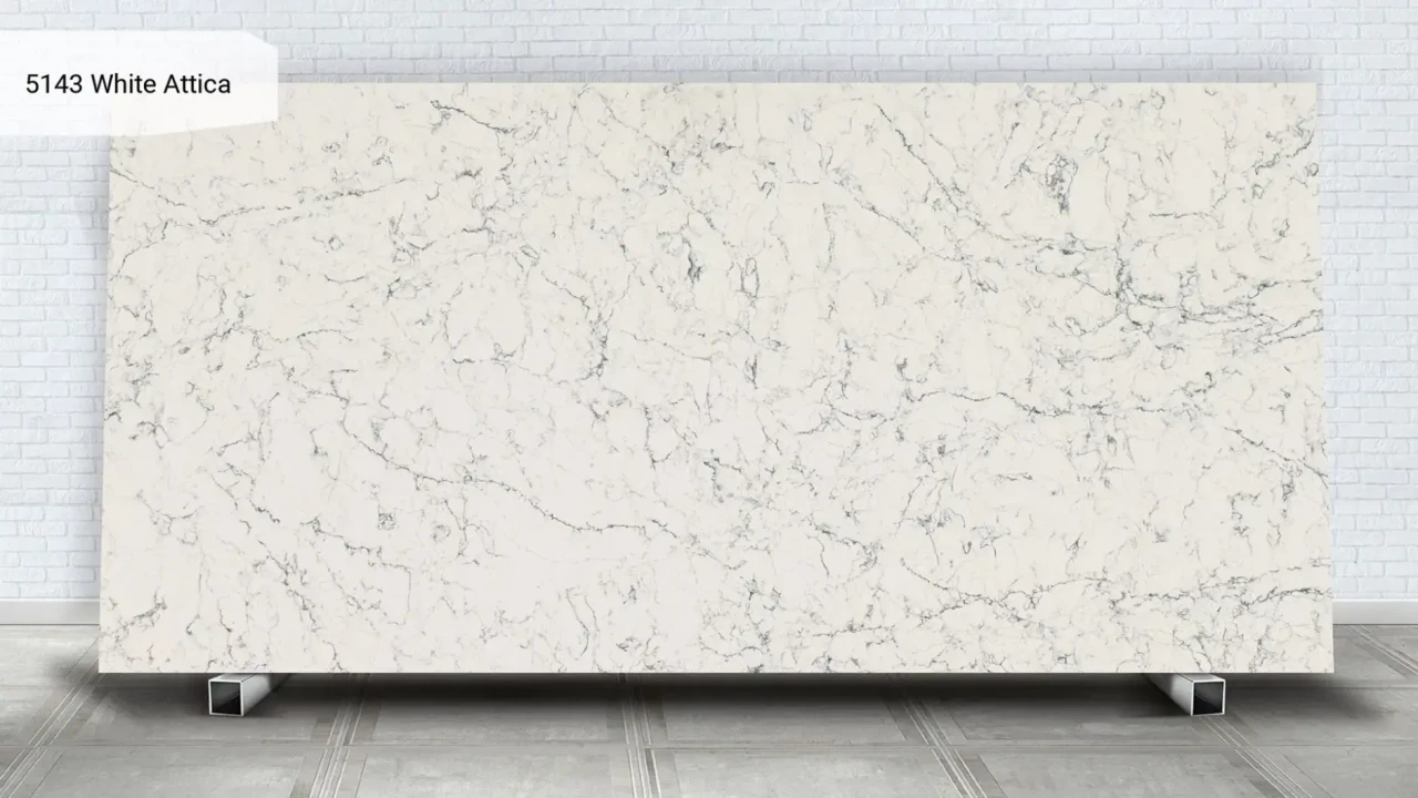 Caesarstone 5143 White Attica в интерьере