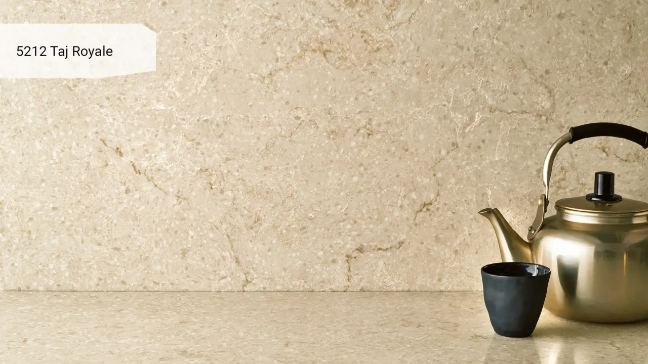 Caesarstone 5212 Taj Royale в інтер'єрі