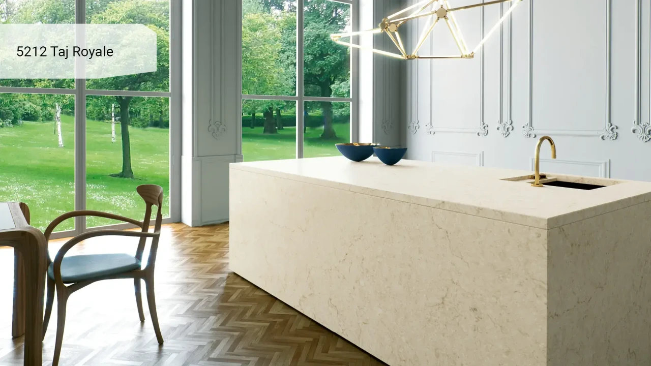 Caesarstone 5212 Taj Royale в інтер'єрі