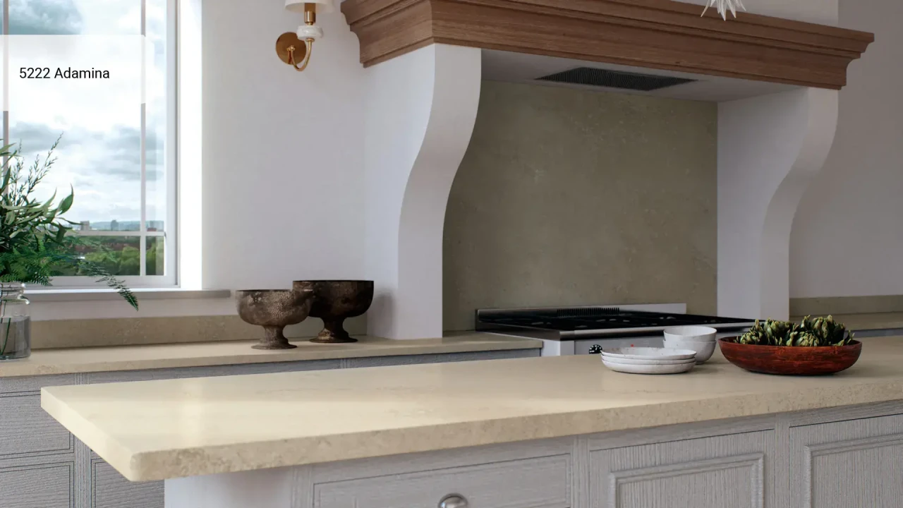 Caesarstone 5222 Adamina в интерьере