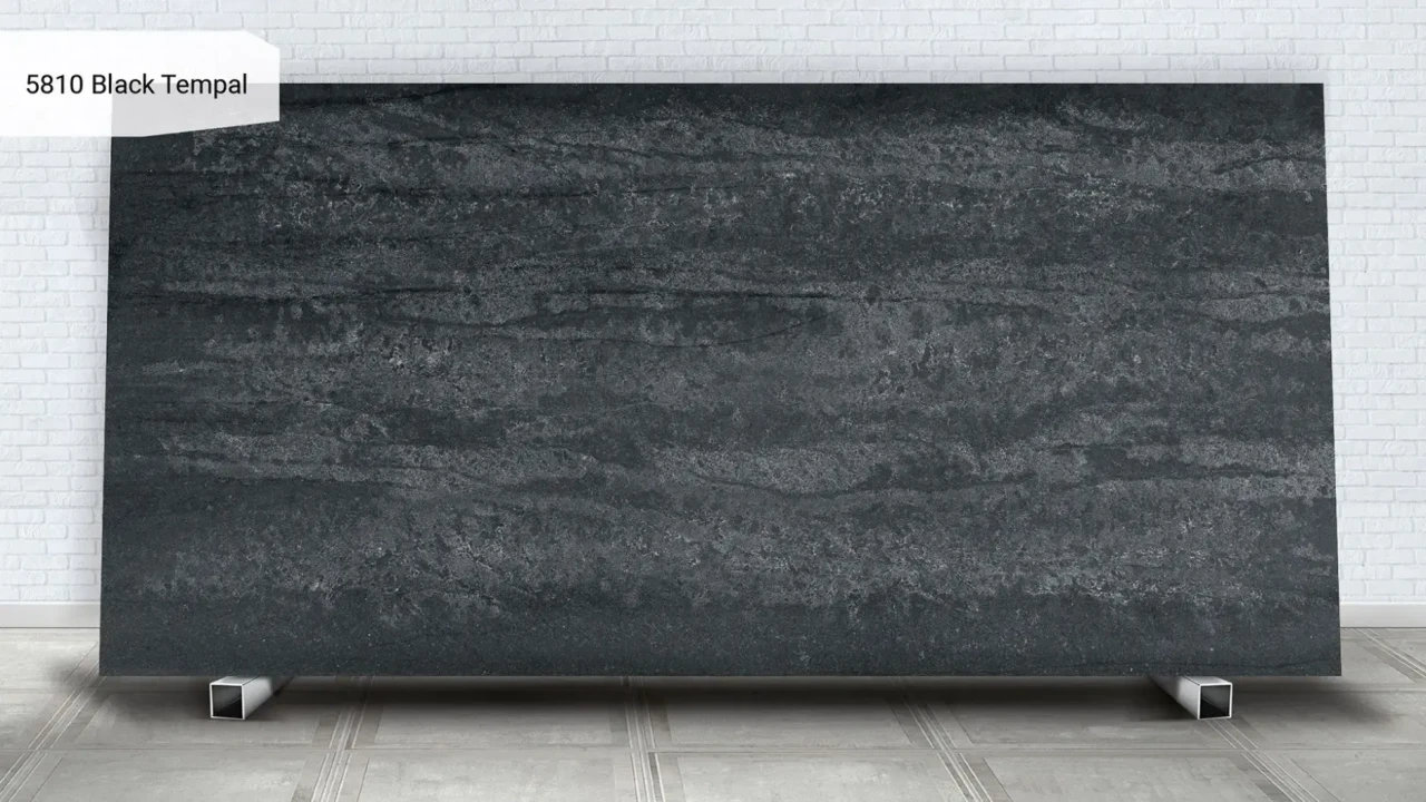 Caesarstone 5810H Black Tempal в інтер'єрі