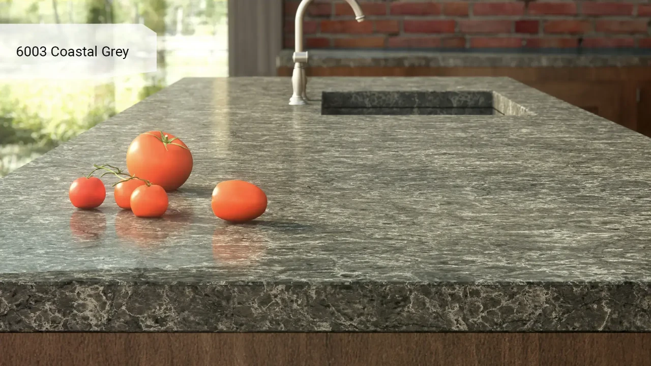 Caesarstone 6003 Coastal Grey в інтер'єрі