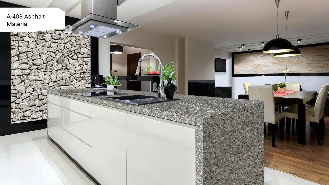 GRANDEX A-403 Asphalt Material в интерьере