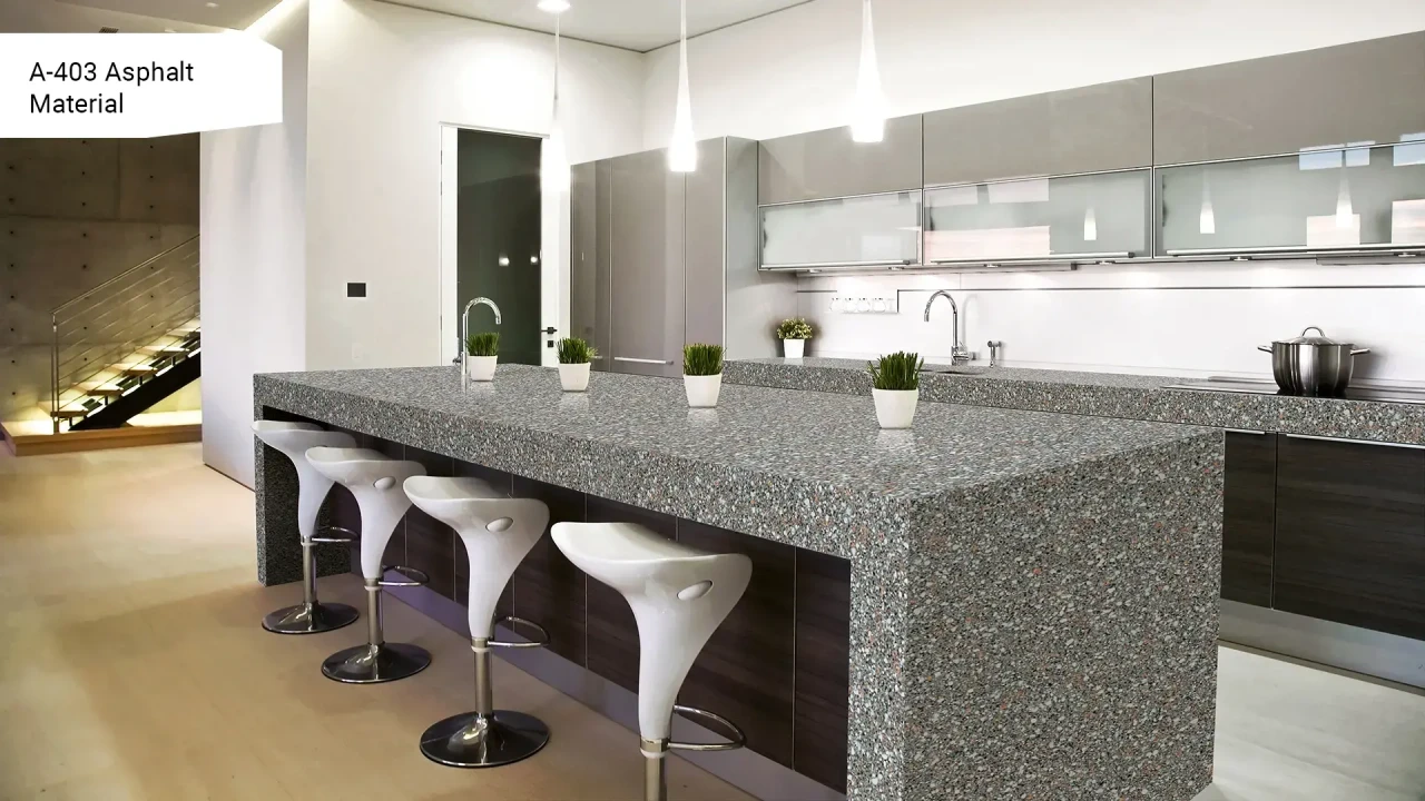 GRANDEX A-403 Asphalt Material в интерьере