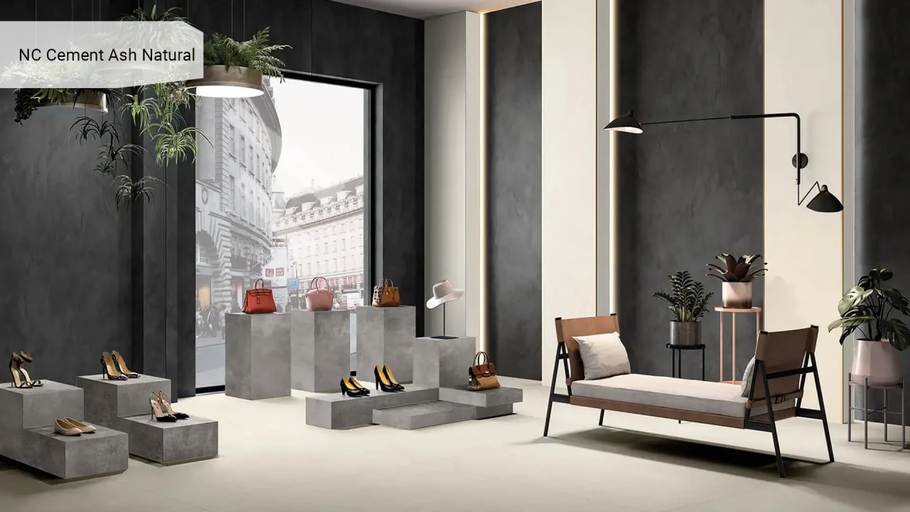 Keralini Cement Ash в інтер'єрі