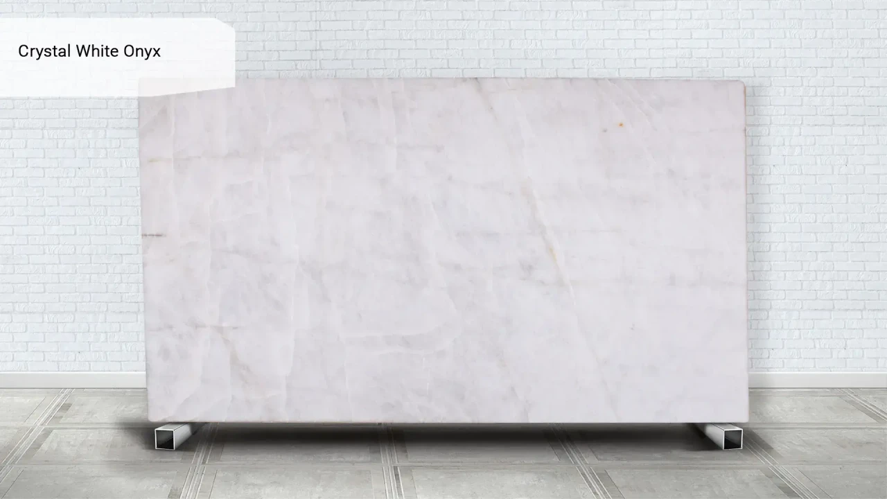 Scalla Naturale Crystal White Onyx в інтер'єрі