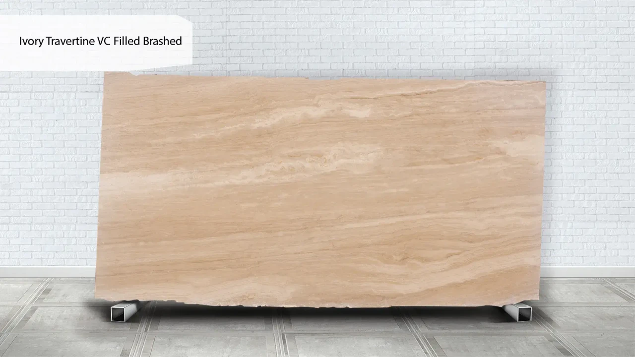 Scalla Naturale Ivory Travertine VС Filled Brushed в интерьере