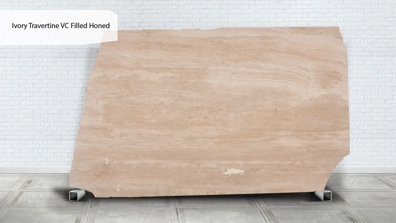Scalla Naturale Ivory Travertine VС Filled Honed в інтер'єрі