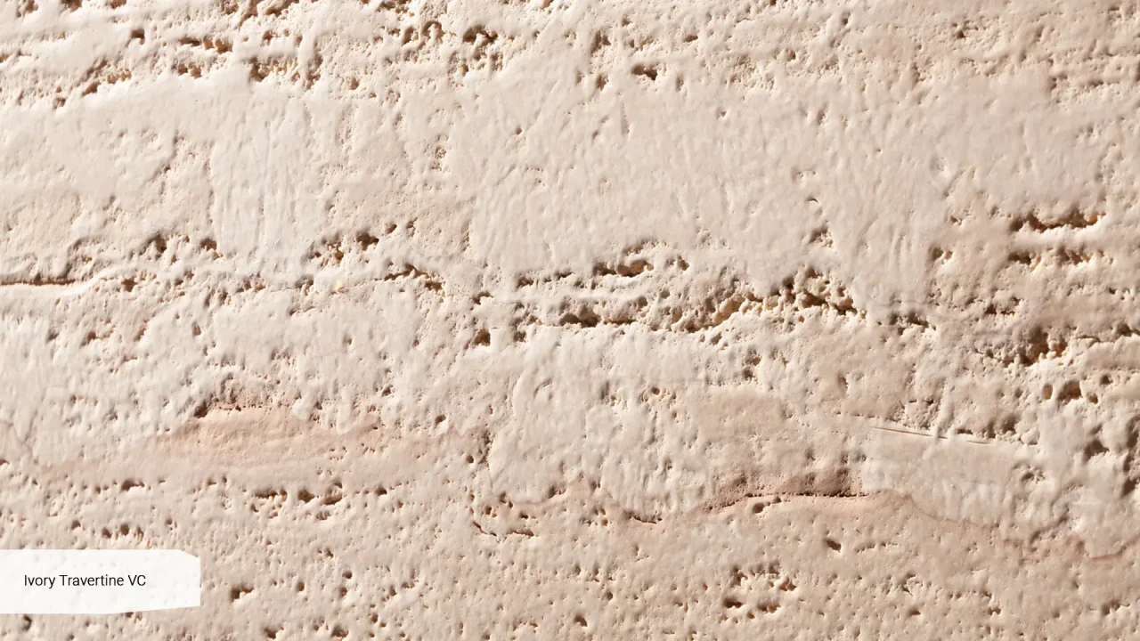 Scalla Naturale Ivory Travertine VC незаповнений антік в інтер'єрі