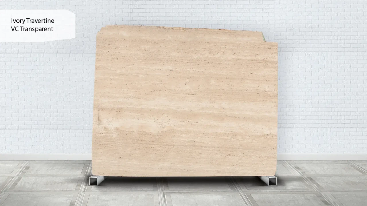 Scalla Naturale Ivory Travertine VC Transparent в інтер'єрі