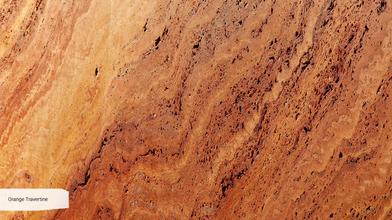 Scalla Naturale Orange Travertine незаповнений шліфований в інтер'єрі