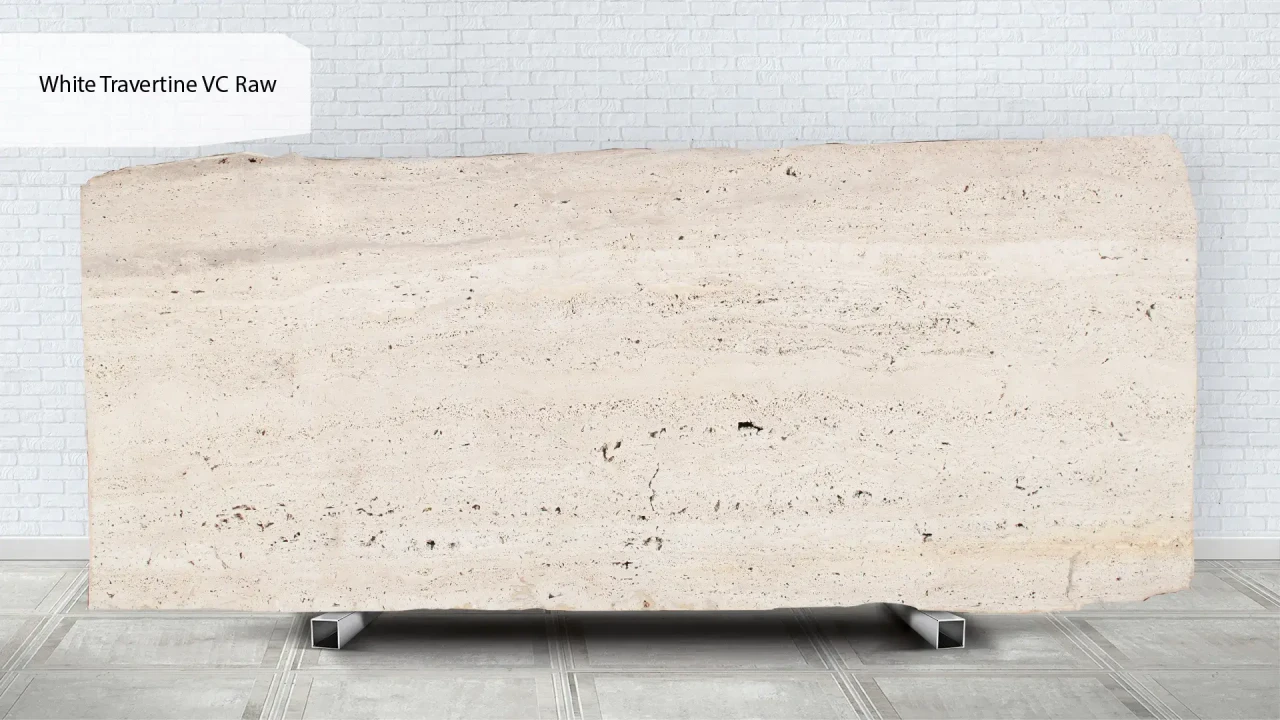 Scalla Naturale White Travertine VC Raw в інтер'єрі