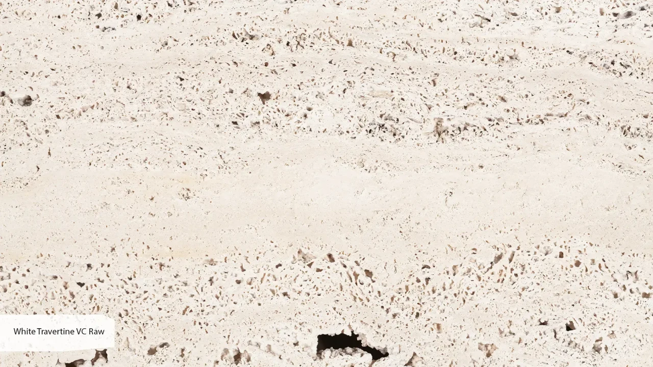 Scalla Naturale White Travertine VC Raw