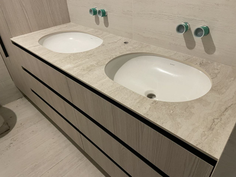 Ванна Keralini Travertino Stone Beige Structured