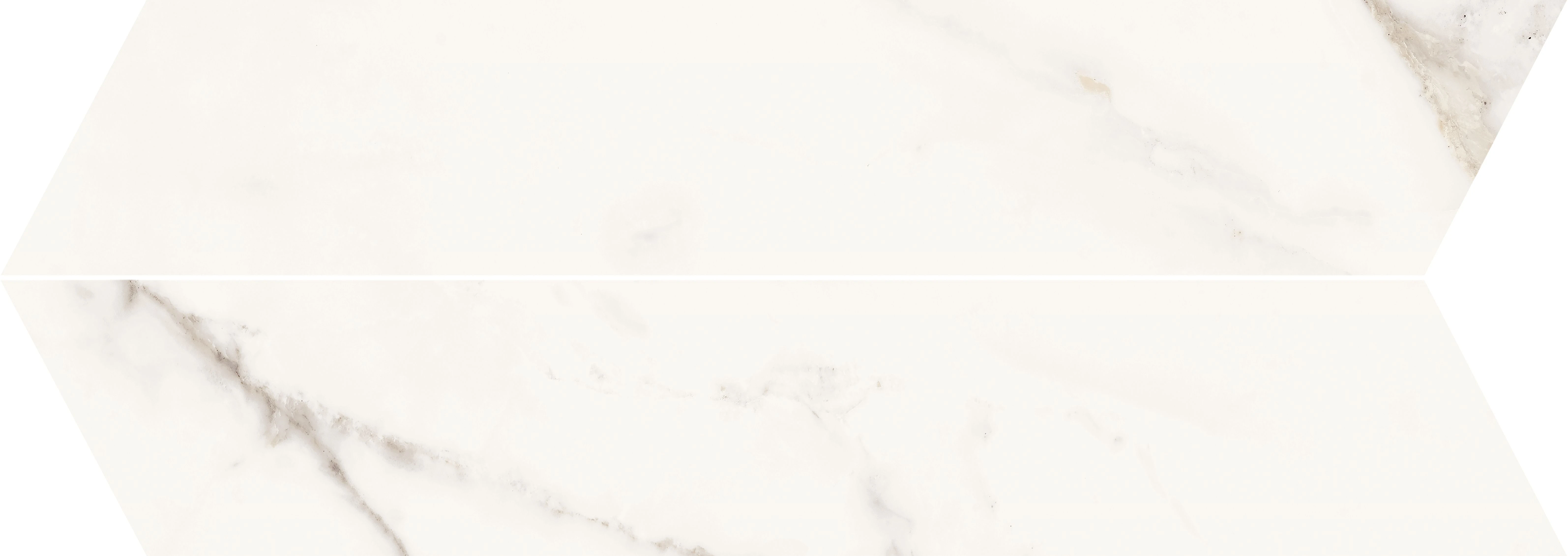 CALACATTA WHITE CHEVRON Trilogy 9,5x54 9 mm Матова
